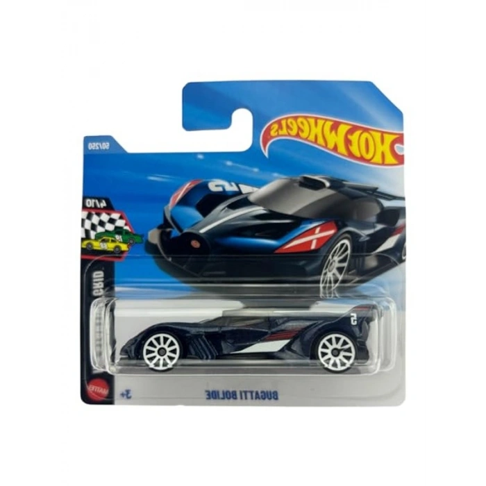 Hot Wheels Bugatti Bolide Modeli, Koyu Mavi Renk (1/64)
