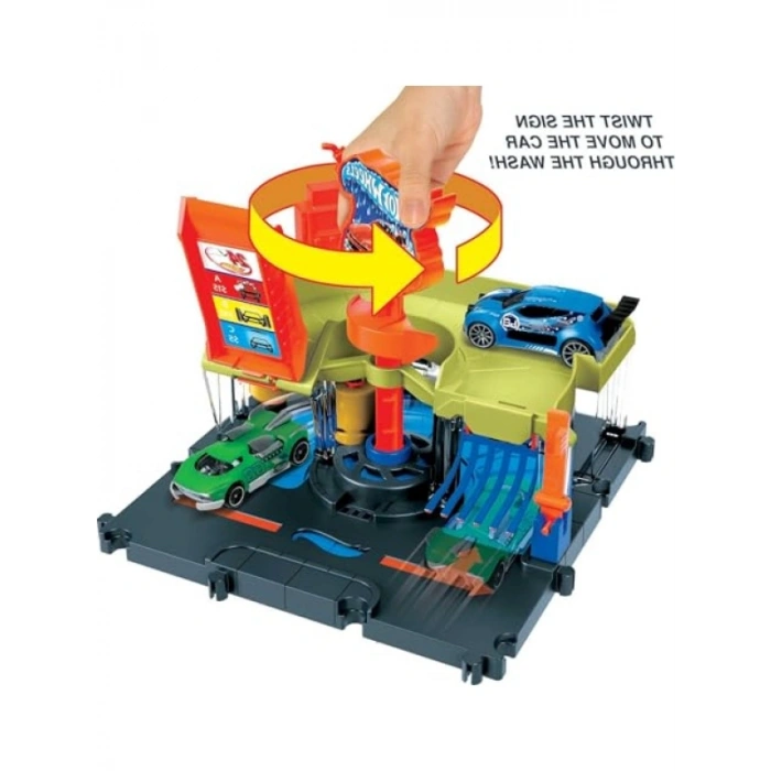 Hot Wheels City Express Araba Yıkama Merkezi Seti