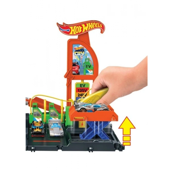 Hot Wheels Elektrikli Araç Şarj Istasyonu Oyun Seti HTN79
