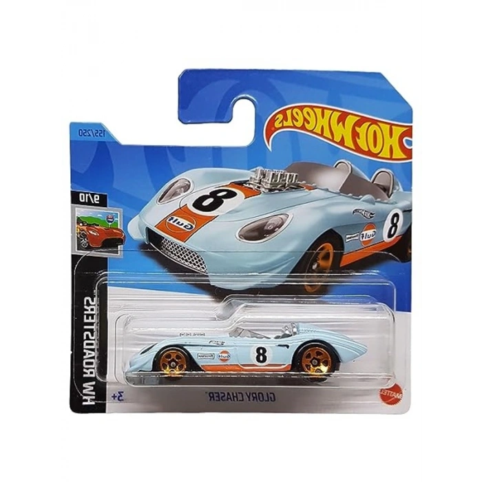 Hot Wheels - Glory Chaser - HW Roadsters 9/10 - HKH42 - Short Card - Gulf - Firestone - Mattel 2023