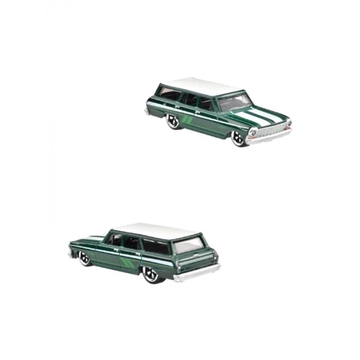 Hot Wheels Hot Wagons Arabalar HWR56-HRR89 01/05 64 Chevy Nova Wagon