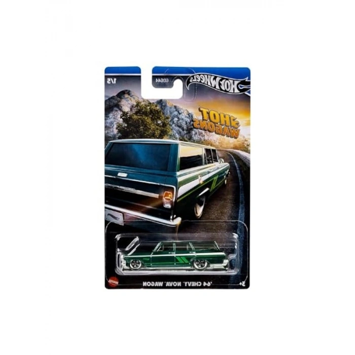 Hot Wheels Hot Wagons Arabalar HWR56-HRR89 01/05 64 Chevy Nova Wagon
