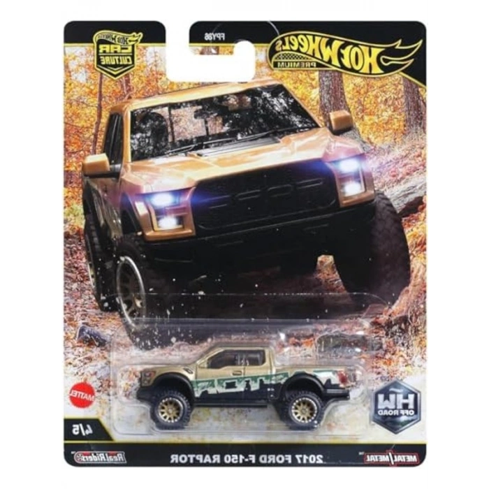 Hot Wheels Premium Car Culture, 2017 Model Ford F-150 Raptor