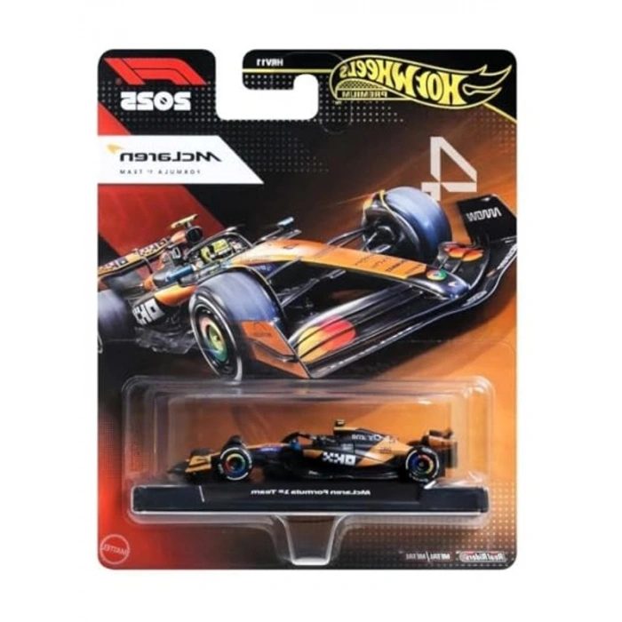 Hot Wheels Premium Formula 1 Yarış Arabası Mclaren Formula 1 Team JKD88 Lando Norris