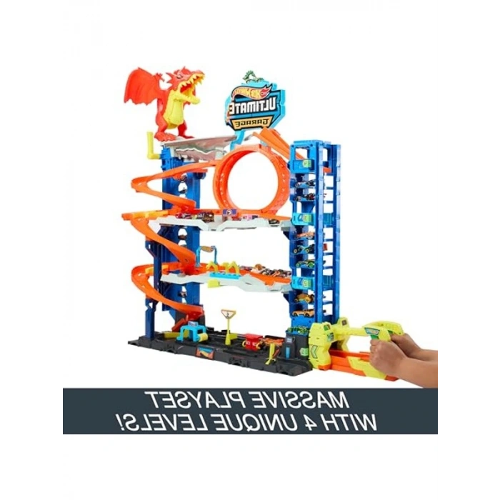 Hot Wheels Şehri Ultimate Garaj ile Eğlenceli Oyun Deneyimi, 1:64 Ölçekli Arabalar