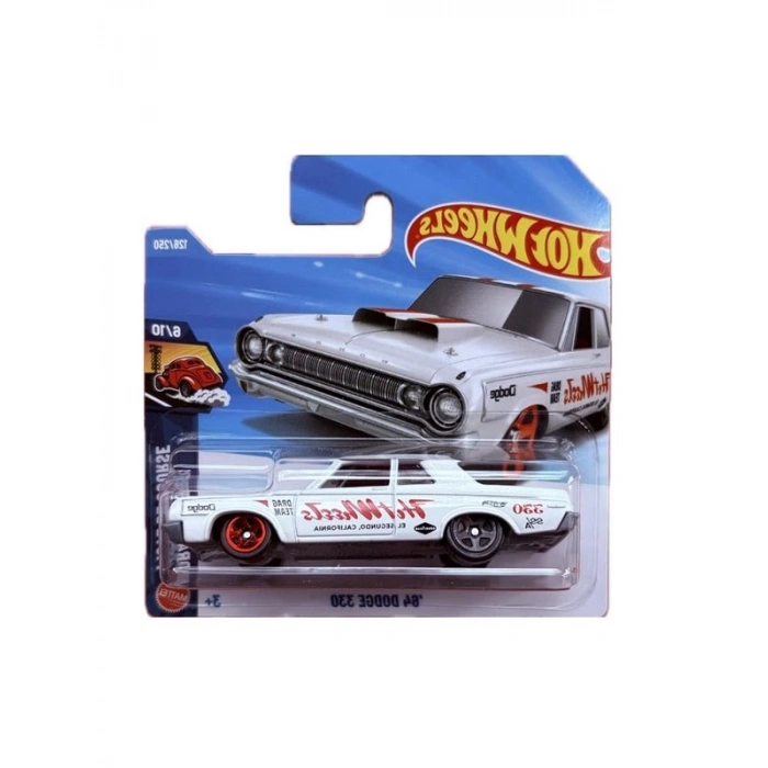 Hot Wheels Tekli Arabalar, 64 DODGE 330 Modeli ile Yarış Eğlencesi
