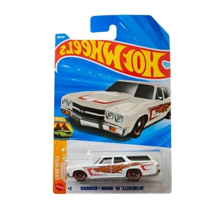 Hot Wheels Tekli Arabalar 70 CHEVELLE SS WAGON/REMORQUE (KISA KART) JJJ70