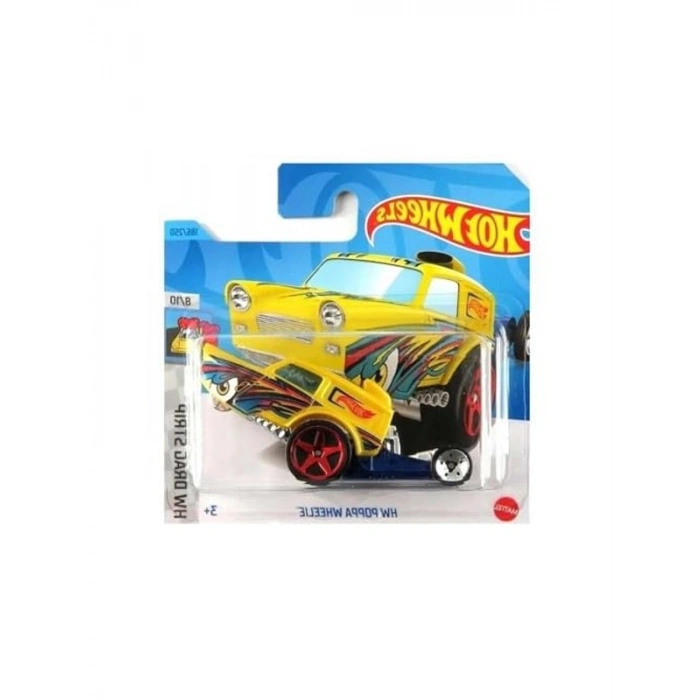 Hot Wheels Tekli Araç, Poppa Wheelie Temalı, Eğlenceli Koleksiyon