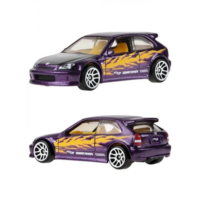 Hot Wheels Temalı Arabalar Silver Serisi 99 HONDA CIVIC TYPE R (EK9) JKX57