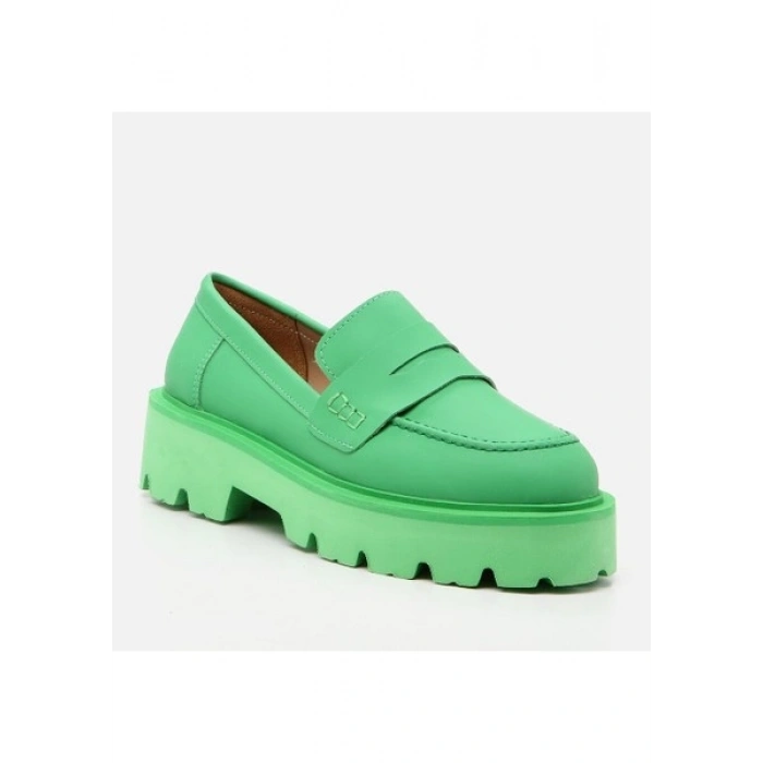 Hotiç 01AYH262010A840 Yeşil Kadın Loafer