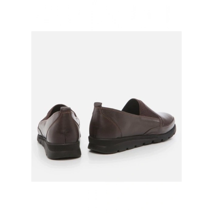 Hotiç 01AYH262850A480 Hakiki Deri Kahve Kadın Loafer