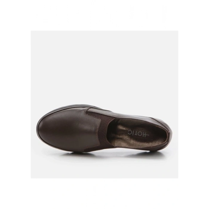 Hotiç 01AYH262850A480 Hakiki Deri Kahve Kadın Loafer