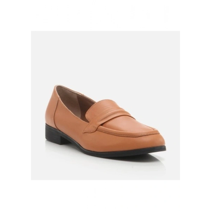 Hotiç 01AYH274640A370 Hakiki Deri Taba Kadın Loafer