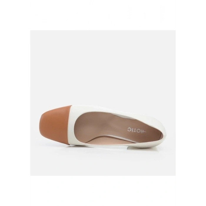Hotiç 01AYH274730A313 Hakiki Deri Bej Kadın Loafer