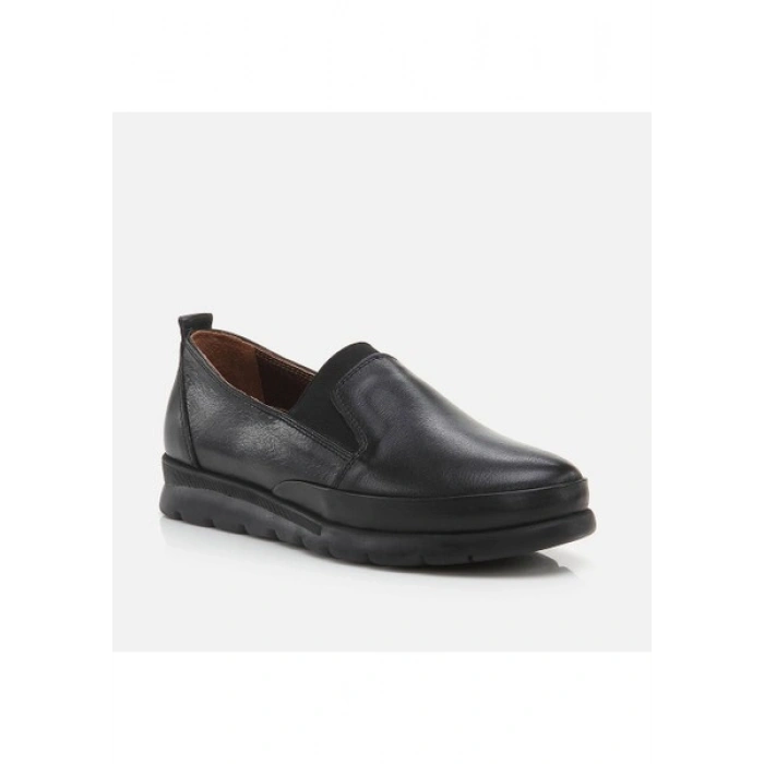 Hotiç 01AYH276910A100 Deri Siyah Kadın Loafer