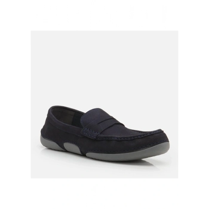 Hotiç 02AYH265230A680 Hakiki Deri Lacivert Erkek Loafer