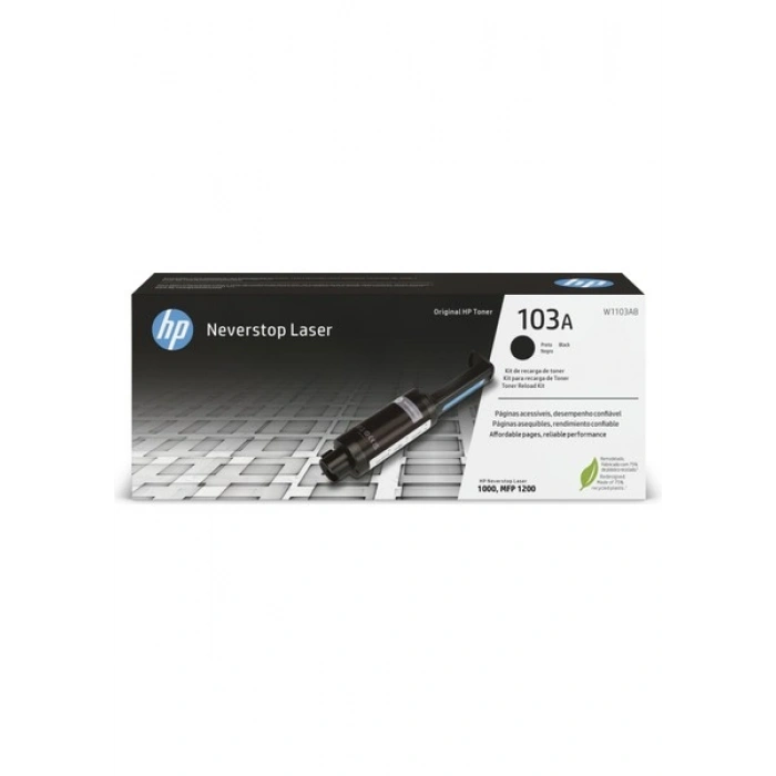 HP 103A Siyah Neverstop Laser Toner Dolum Seti (2500 Sayfa) W1103A