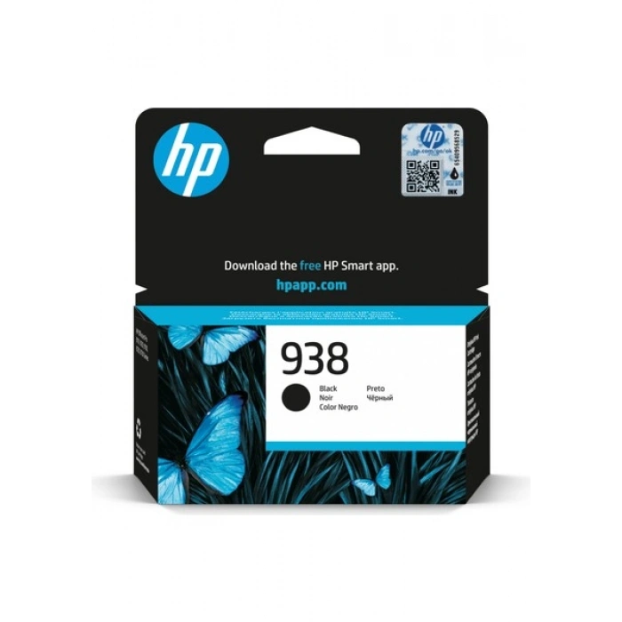 Hp 938 Siyah Orijinal Mürekkep Kartuş 4S6X8PE