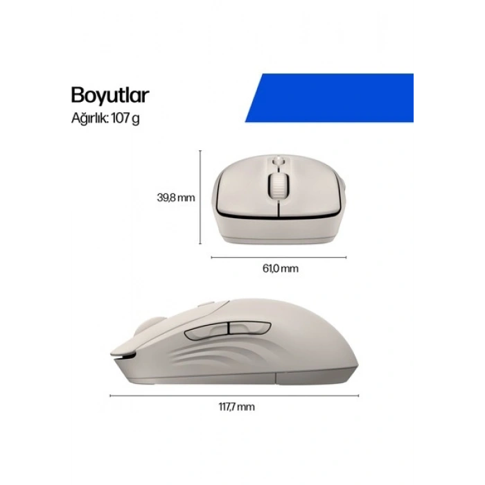 Hp AZ7B6AA 400 Quıet Maple Wıreless Mouse