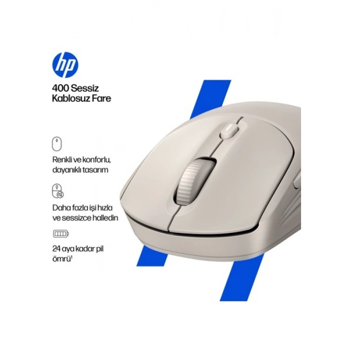 Hp AZ7B6AA 400 Quıet Maple Wıreless Mouse