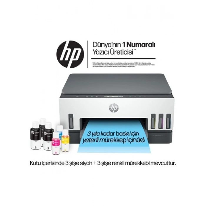 HP Smart Tank 720 All-in-One Yazıcı, Baskı, Tarama, Kopyalama, Kablosuz, 6UU46A