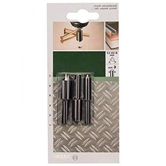 HSS Konik Havşa Seti (3 Parça, 8/10/12 mm)