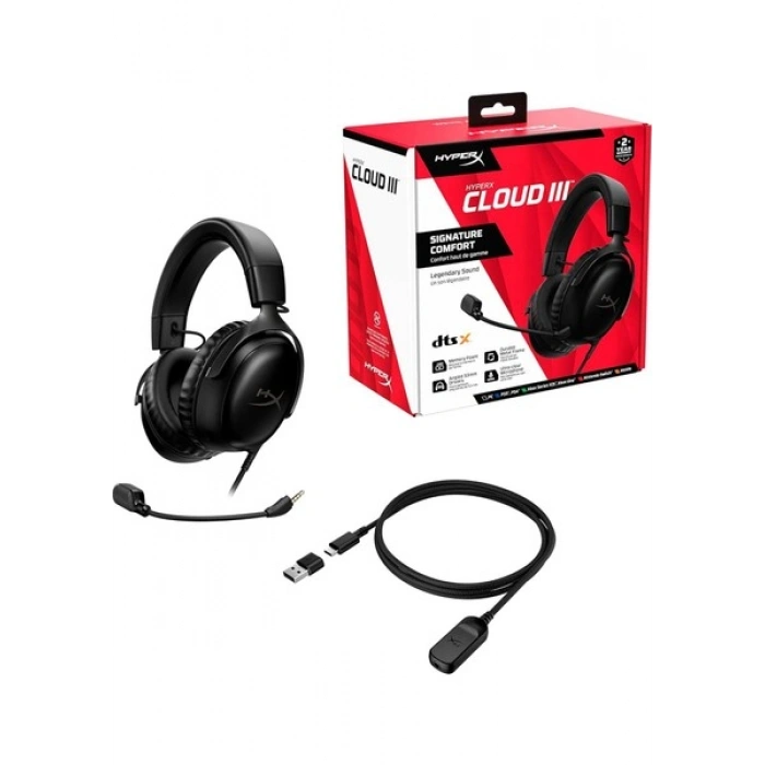 HyperX Cloud III Siyah Kablolu Oyuncu Kulaklığı 727A8AA