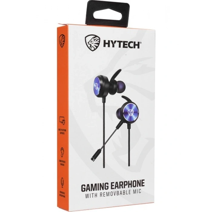 Hytech Hy-Gk3 3,5 Oyuncu Esnek Mikrofonlu Mavi Kulakiçi Kulaklık