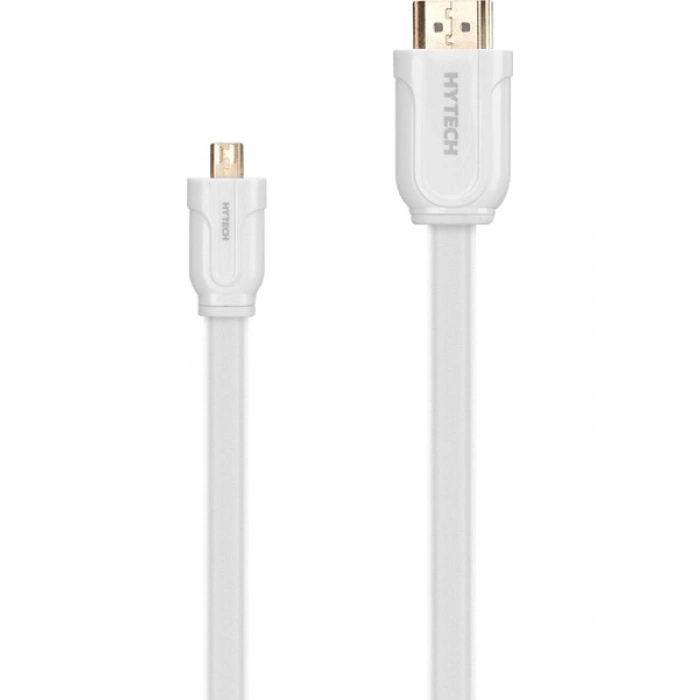 Hytech HY-W295 Micro HDMI M/m 1.3m Altın Uçlu 24K 1.4 Ver. 3D Makaralı Kablo