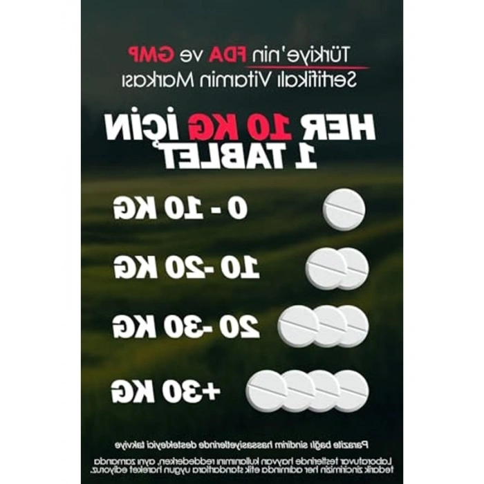 İç bitkisel parazit tableti, 2 tablet, sindirim desteği