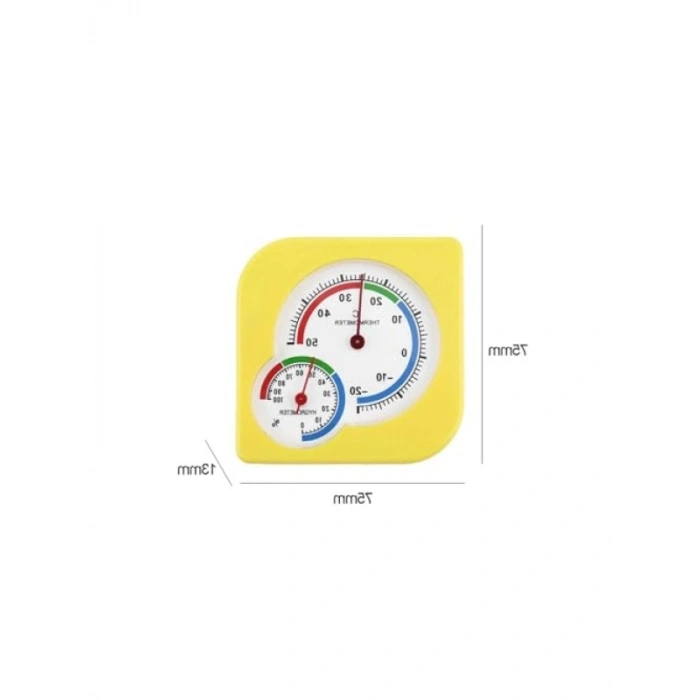 İç Mekan Mini Analog Termometre ve Nem Ölçer