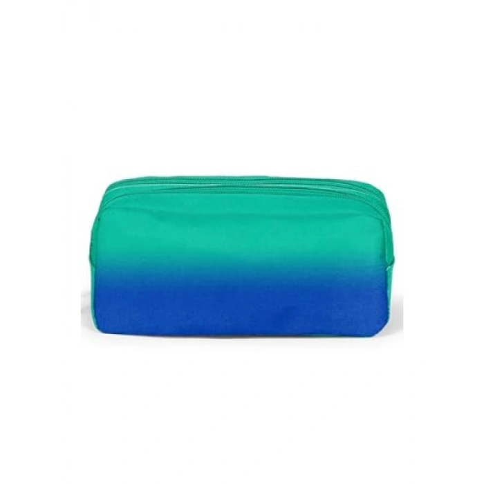 İki Bölmeli Fermuarlı Kalem Çanta