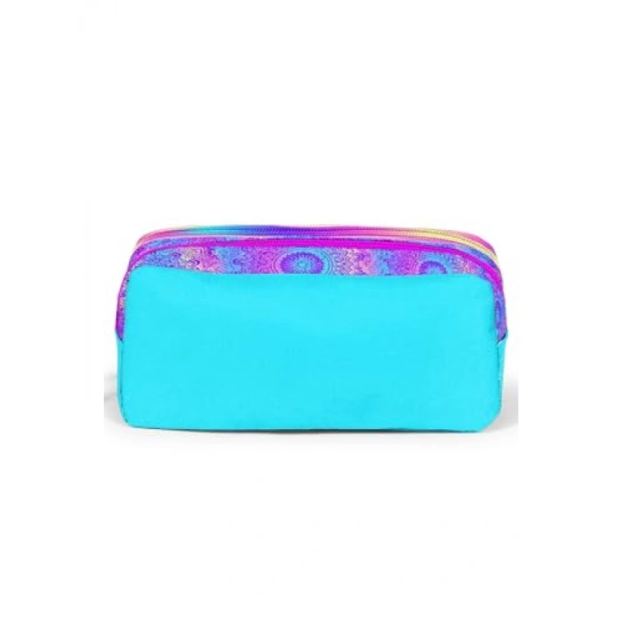 İki Bölmeli Fermuarlı Kalem Çantası