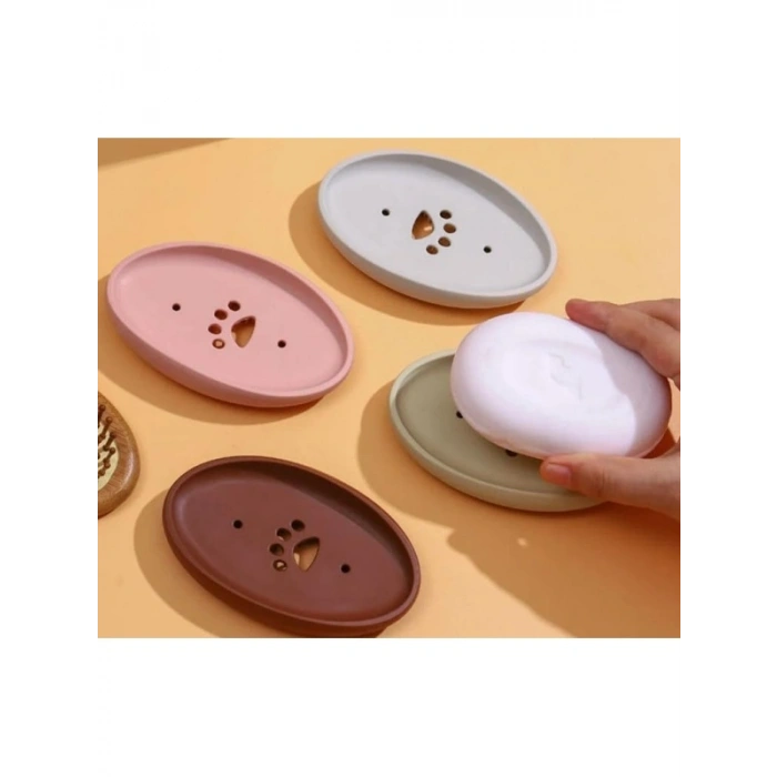 İki İşlevli Silikon Sabunluk ve Fırça Seti