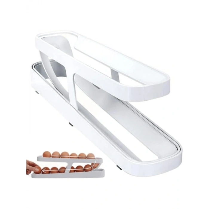İki Katlı Otomatik Yumurta Standı - Buzdolabı için