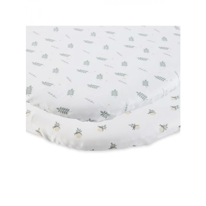 İki Parça Bambu Çarşaf Seti - Baby Hug Greenery
