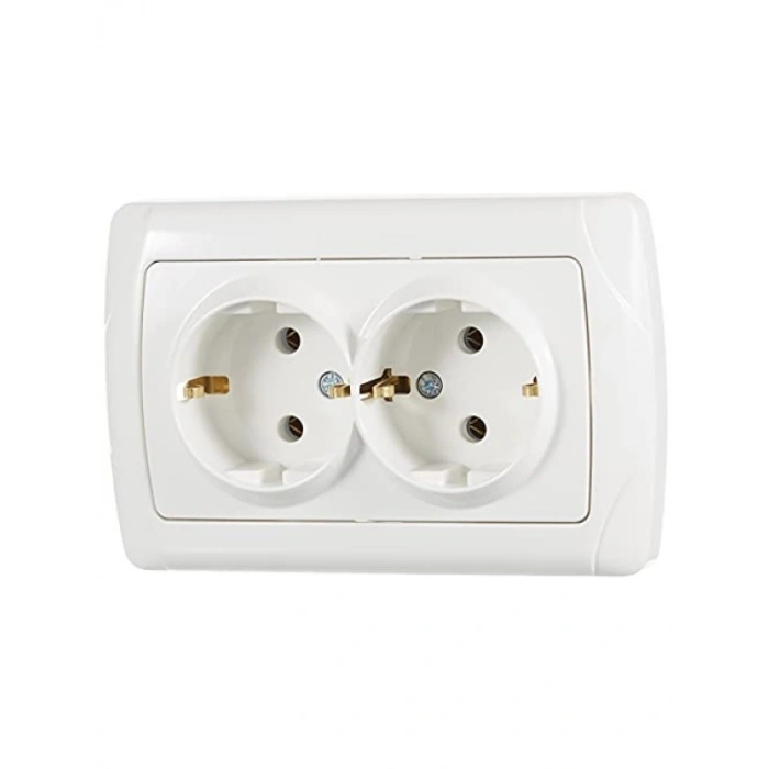 İkili Beyaz Top Priz - Güvenilir Ev Kullanımı