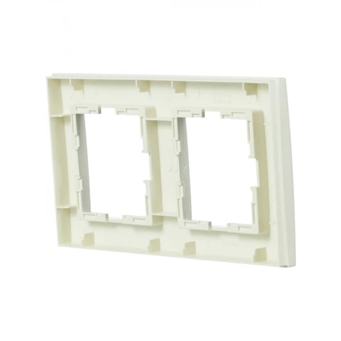 İkili Çerçeve | Met Beyaz Renk | Plastik Malzeme