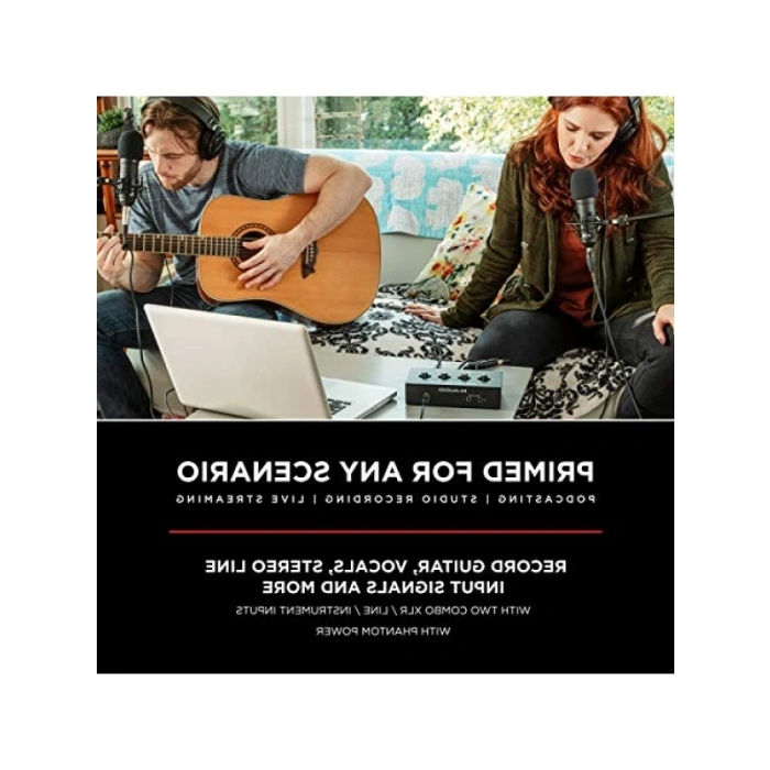 İkili Girişlere Sahip Taşınabilir USB Ses Arayüzü