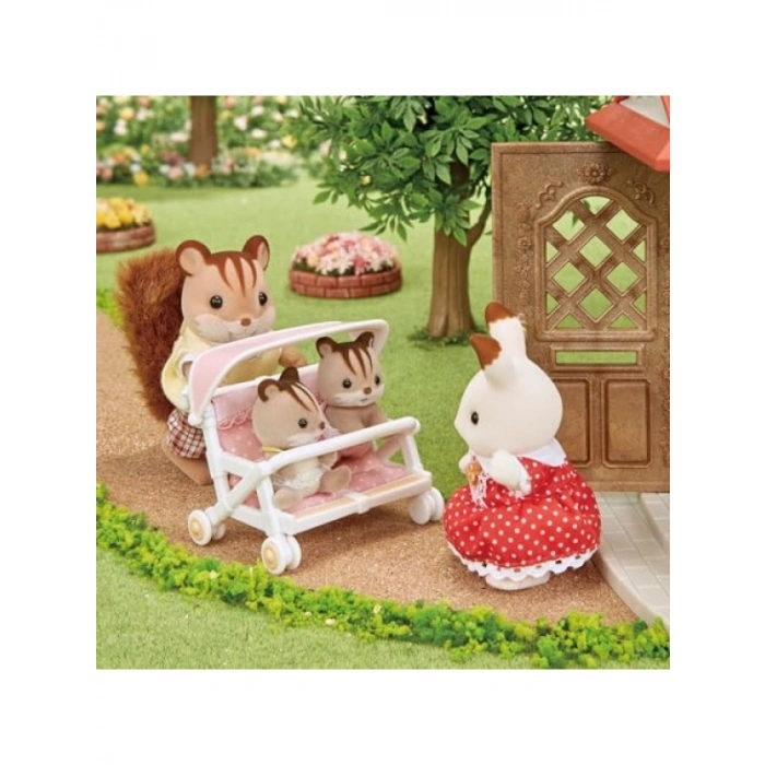 İkili Oyuncak Puset - Oyun Figürleri İçin Aksesuar