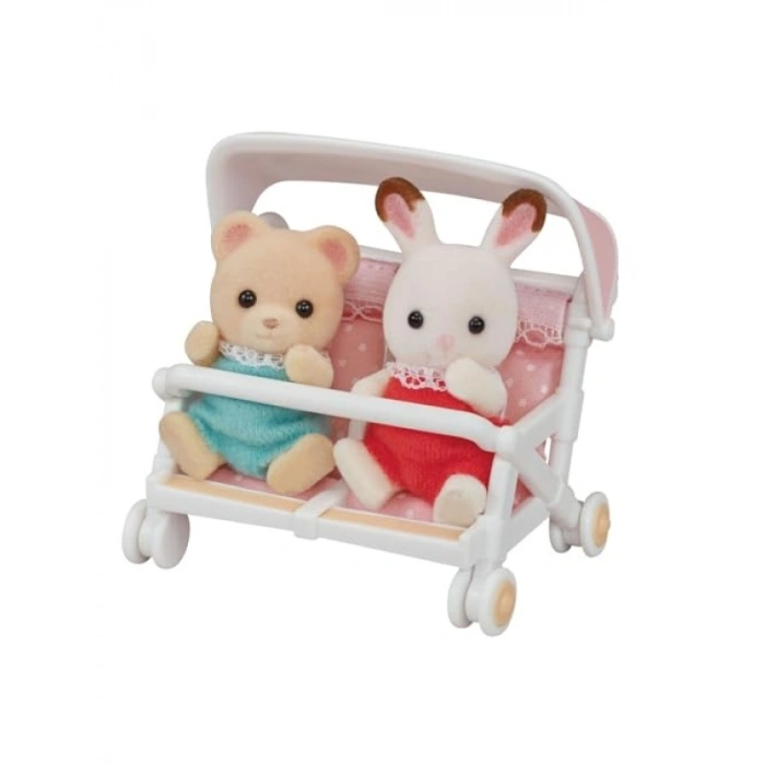 İkili Oyuncak Puset - Oyun Figürleri İçin Aksesuar