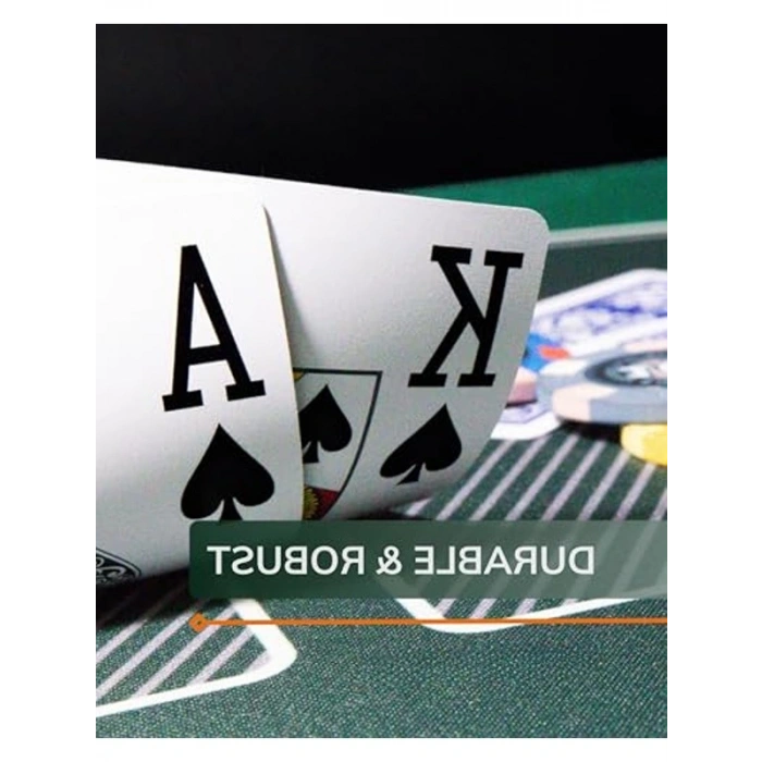 İkili Paket Jumbo Endeksli Plastik Poker Kartları - Su Geçirmez