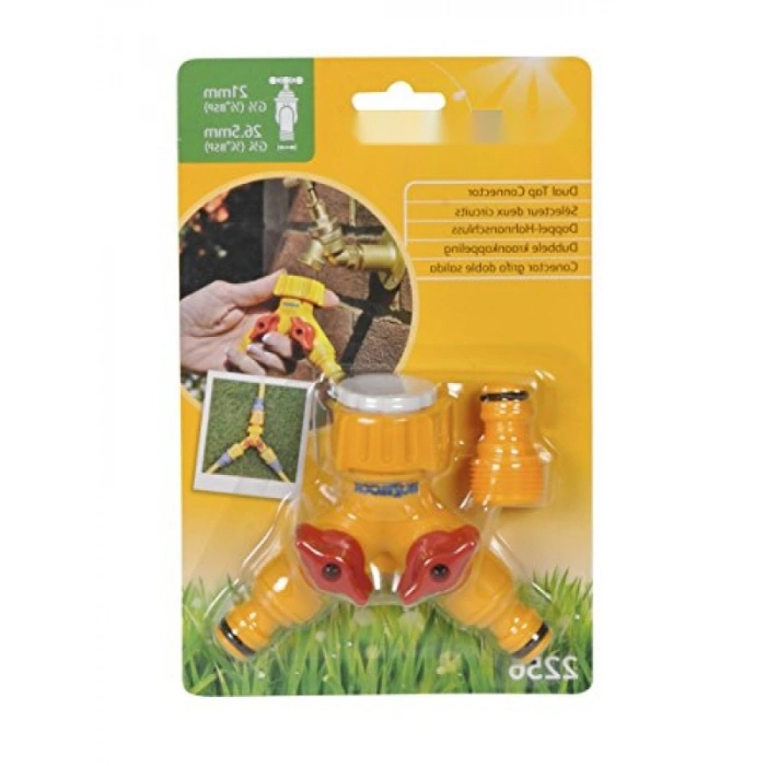 İkili Vanalı Musluk Bağlantısı - Çift Çıkışlı Dağıtıcı Adaptör