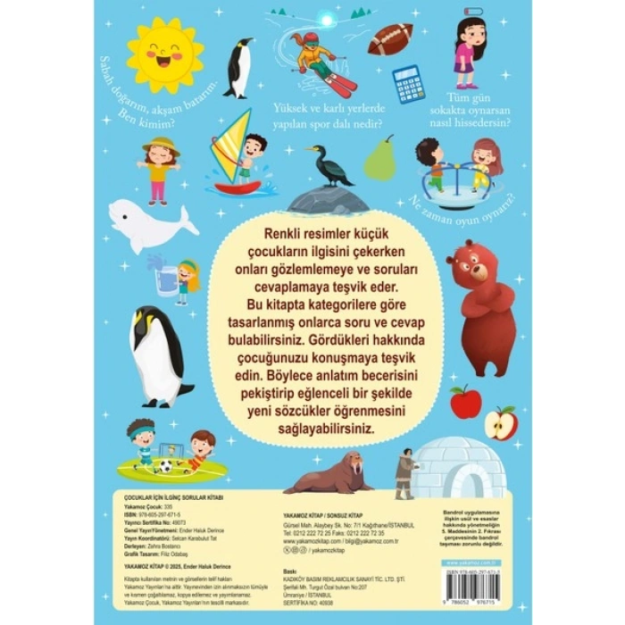 İlginç Sorular Kitabı - Duygular, Kavramlar, Buzullar, Zaman, Spor (Ciltli)