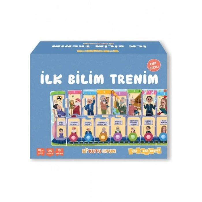İlk Bilim Trenim - Cırt Cırtlı Yapboz ve Kitap Seti - Buse Nazilli