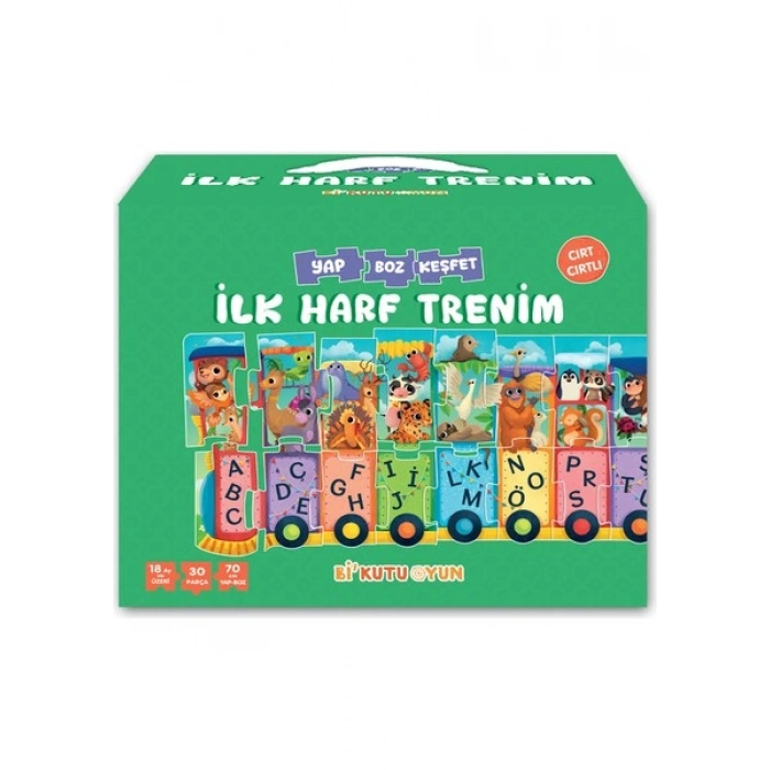 İlk Harf Trenim - Cırt Cırtlı Yapboz ve Kitap Seti - Buse Nazilli