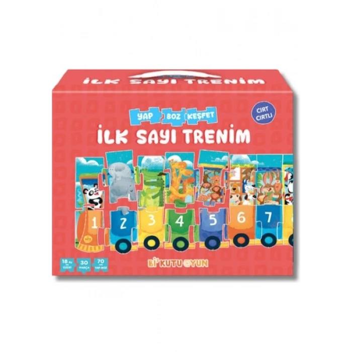 İlk Sayı Trenim - Cırt Cırtlı Yapboz ve Kitap Seti