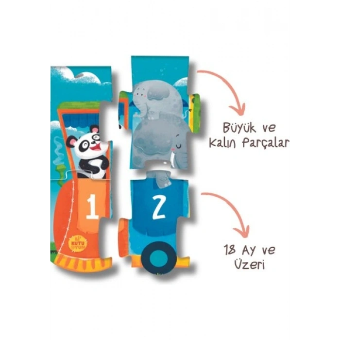 İlk Sayı Trenim - Cırt Cırtlı Yapboz ve Kitap Seti