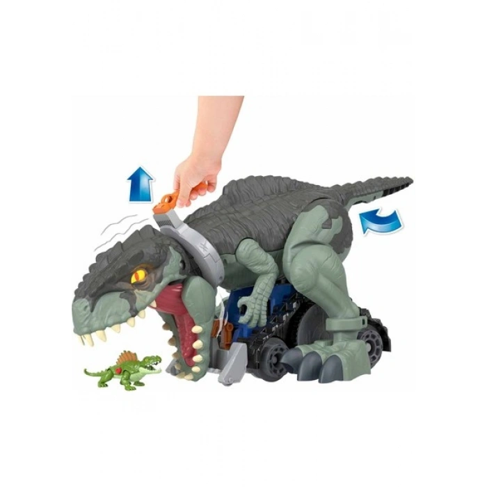 Imaginext Jurassic World Gürleyen Dev Dinozor Oyuncağı, Işık, Ses ve Aksiyon Dolu 40 Cm Boyunda, 3 Yaş ve Üzeri Gwt22