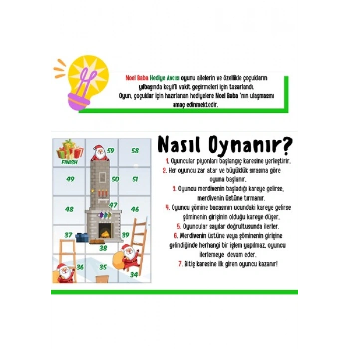 İmirket Noel Baba Hediye Avcısı Kutu Oyunu